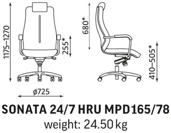Sonata 24/7 valvomotuoli – kuva 2